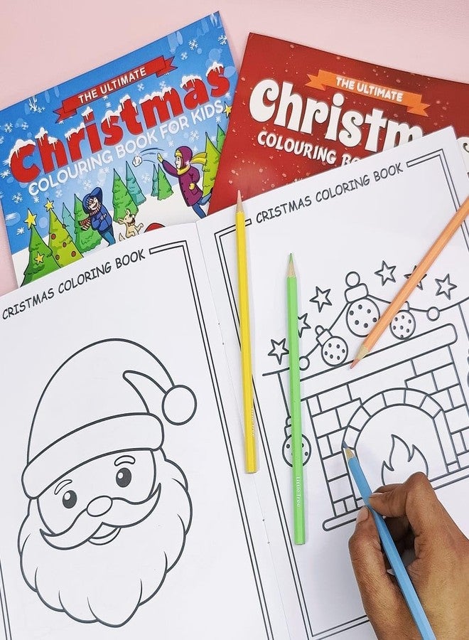 Tera13 TERA 13 Christmas Gift Painting Book for Kids (3 pcs) Christmas Creative Holiday Coloring, Drawing, Colouring Books for Kids, Colouring,Activity, and Art Book for Children, Christmas Theme Gift Set - Image 4